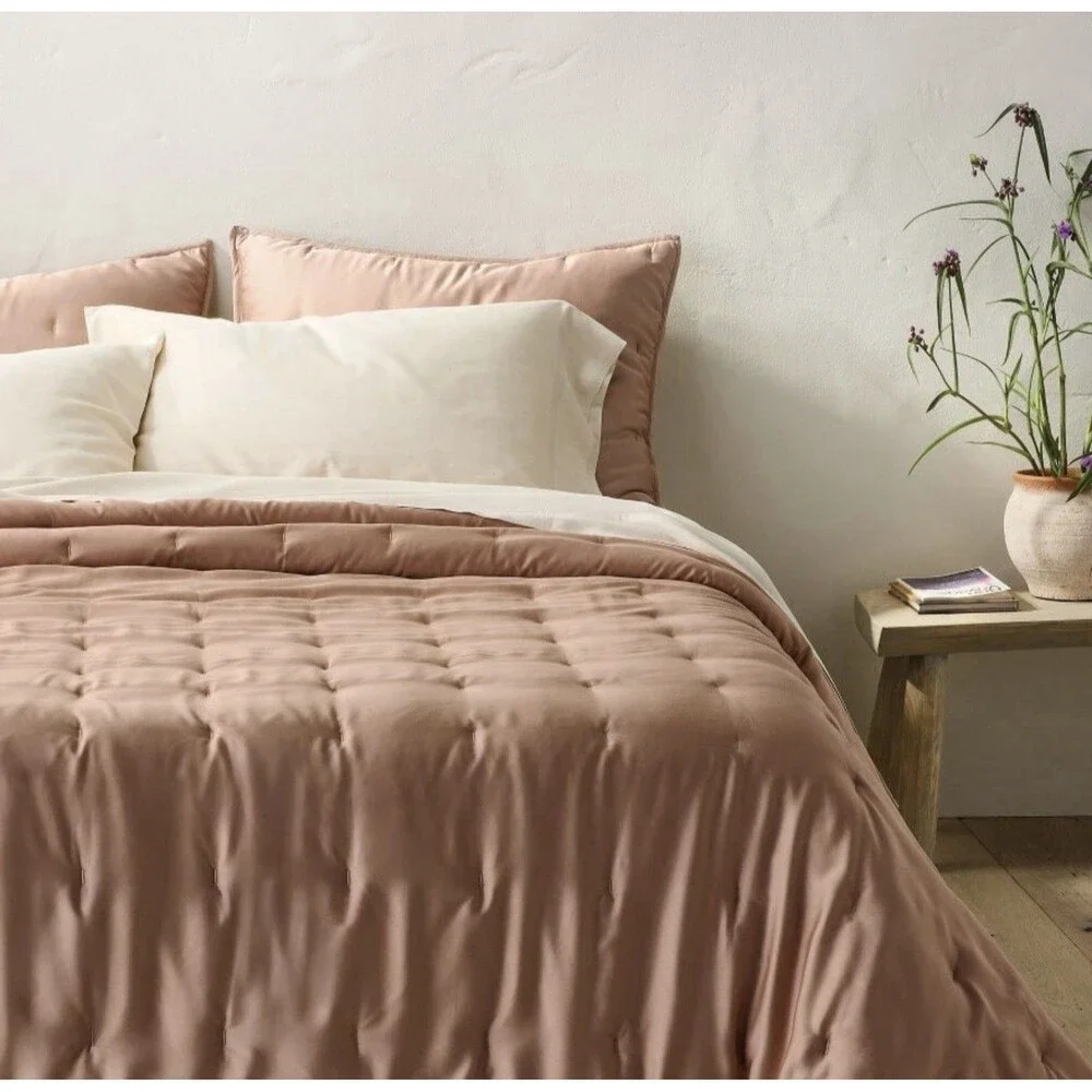 Full/Queen Rayon from Bamboo Quilt Light Adobe Clay - Casaluna NEW